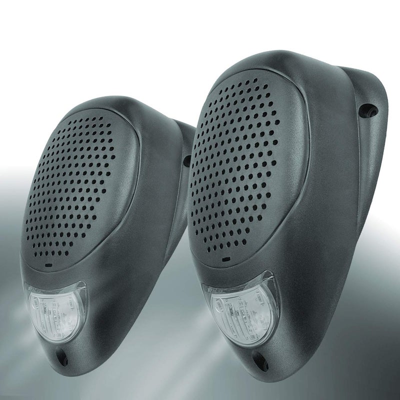 Magnadyne Water Resistant 3" Surface Mount Satellite Speakers with LED Lighting for Marine RV and Hot Tub - Pair - Image 1